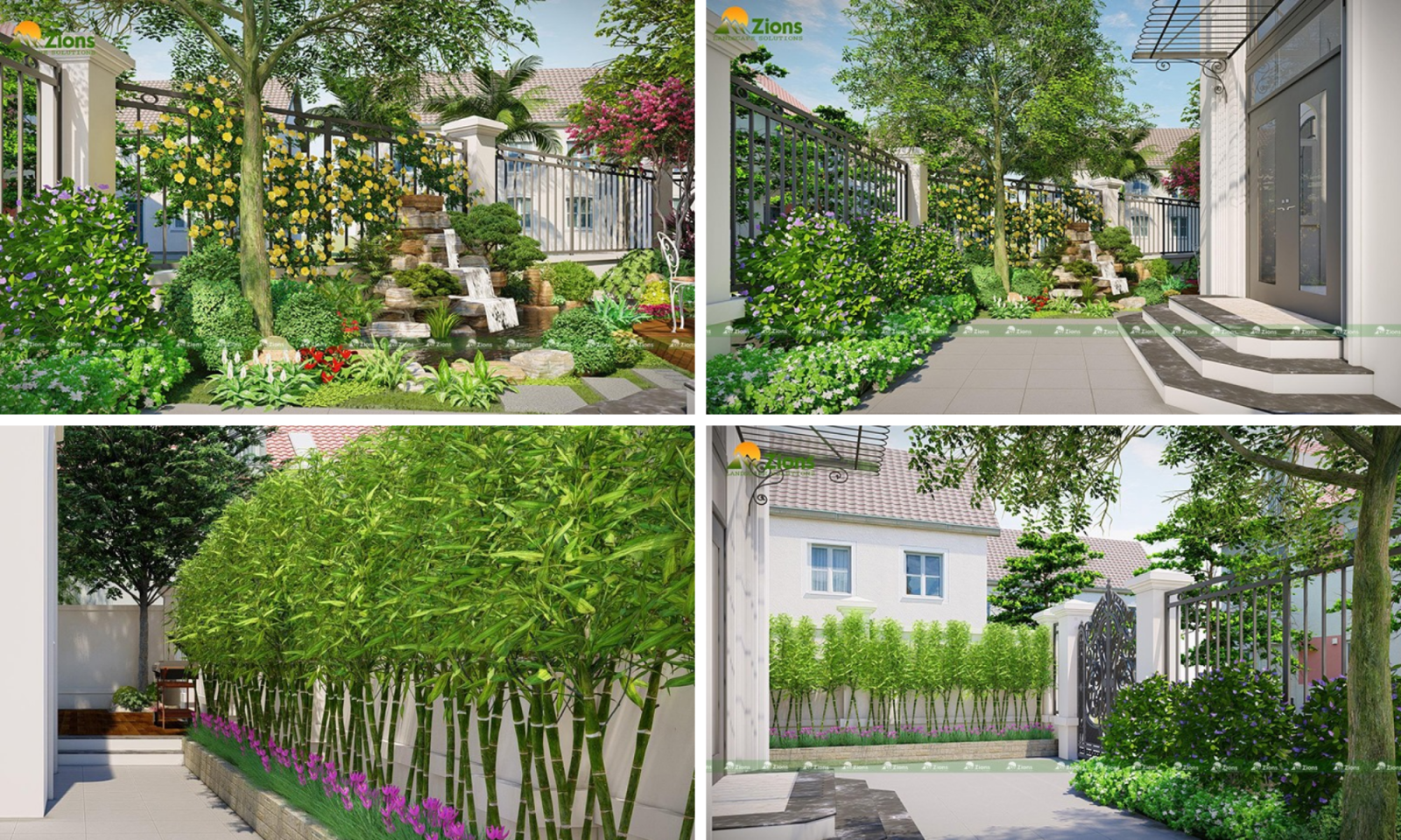 thiết kế sân vườn biệt thự vinhomes